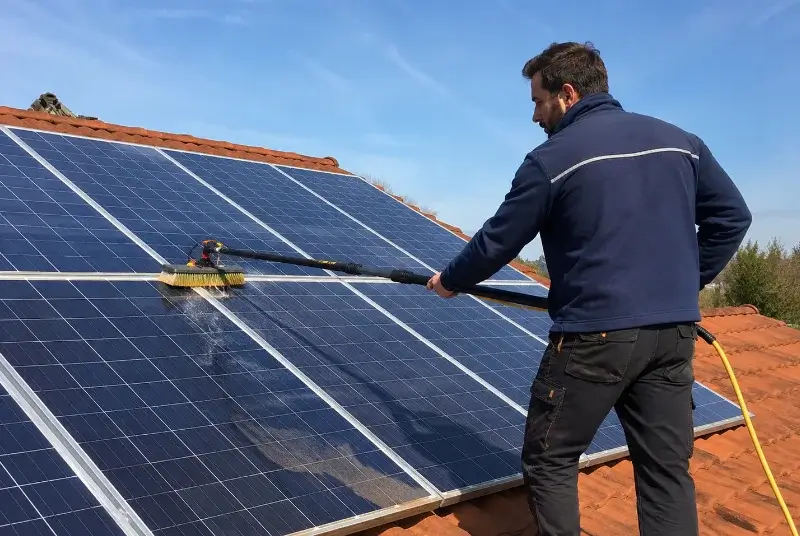Nettoyage et entretien de panneaux solaires à Caixas